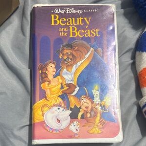 Disney Beauty and the Beast Purple and Yellow VHS